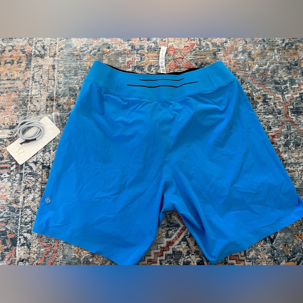 lululemon athletica Men's Athletic Current Shorts in Teal Blue - Picture 5 of 7
